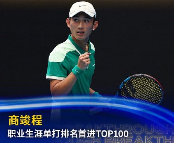 皇冠现金网登录 商竣程男单世界排名升至第89 职业生涯首进前100